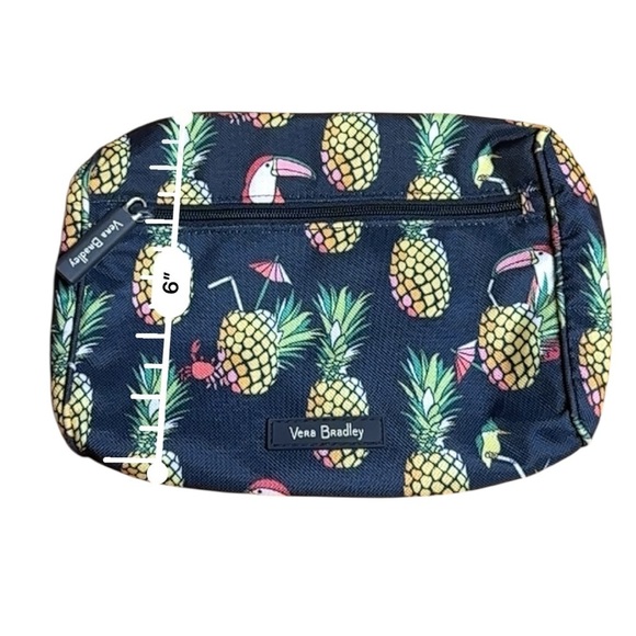 VERA BRADLEY Lighten Up Belt Bag Toucan Party Pineapples Navy Fanny Pack - NWT - Picture 9 of 10